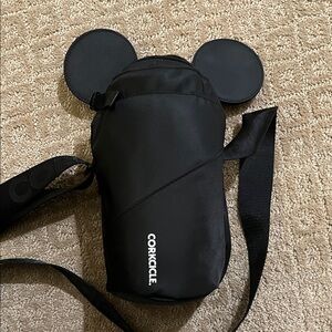 Corkcicle Black Belt Bag with Mickey Ears